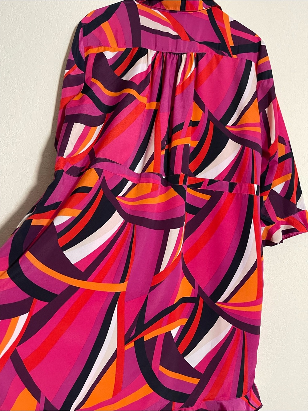 Trina Turk Nat Geometric Shirtdress Size XL - Picture 7 of 16